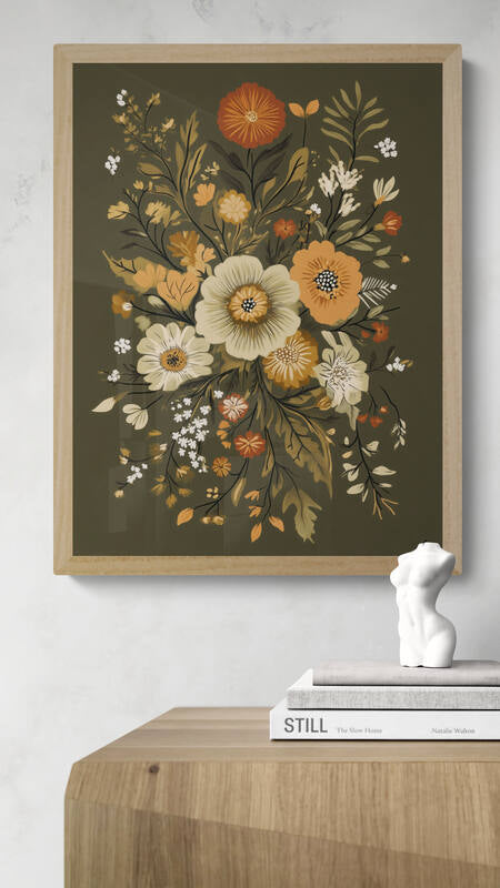 Boho wall art - framed and unframed canvas options