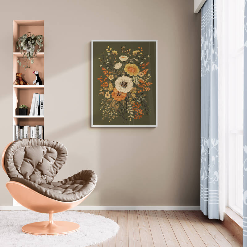 Boho wall art - framed and unframed canvas options
