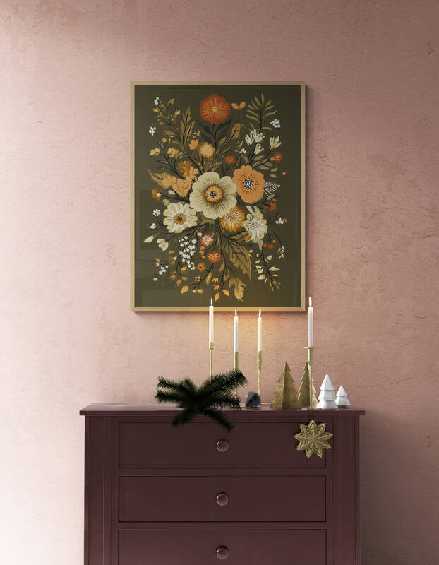 Boho wall art - framed and unframed canvas options
