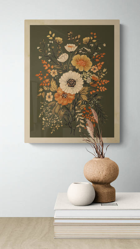 Boho wall art - framed and unframed canvas options
