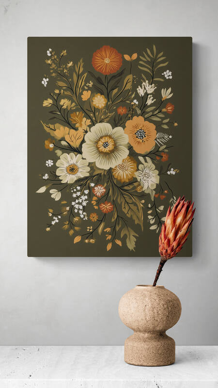 Boho wall art - framed and unframed canvas options