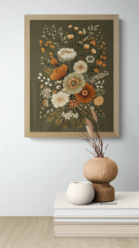 Boho wall art - framed and unframed canvas options