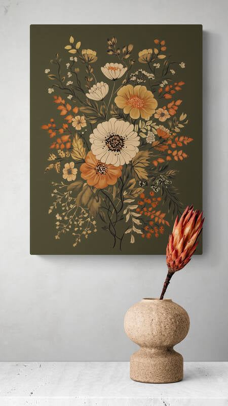Boho wall art - framed and unframed canvas options