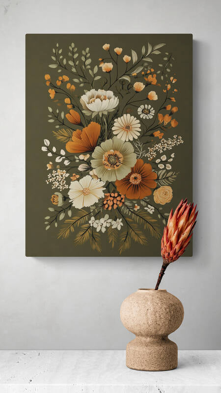 Boho wall art - framed and unframed canvas options