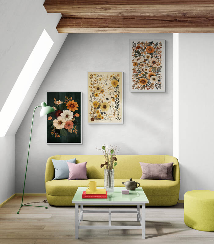 Boho wall art - framed and unframed canvas options