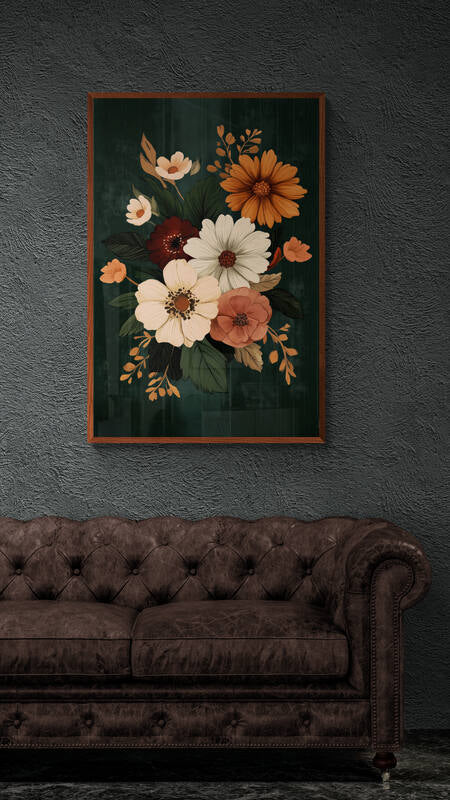 Boho wall art - framed and unframed canvas options