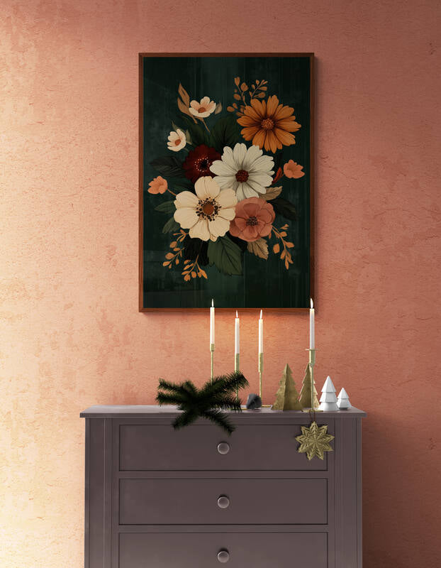 Boho wall art - framed and unframed canvas options