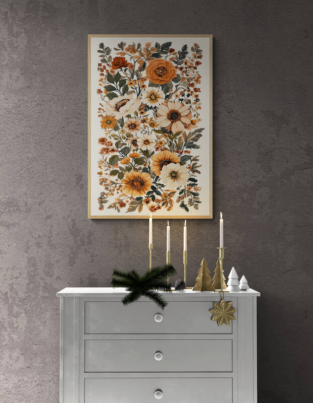 Boho wall art - framed and unframed canvas options