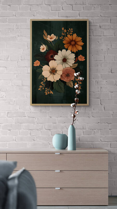 Boho wall art - framed and unframed canvas options