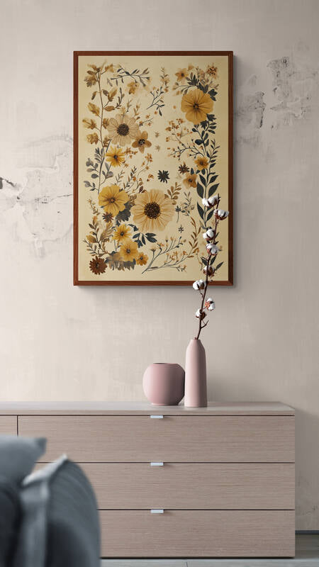 Boho wall art - framed and unframed canvas options