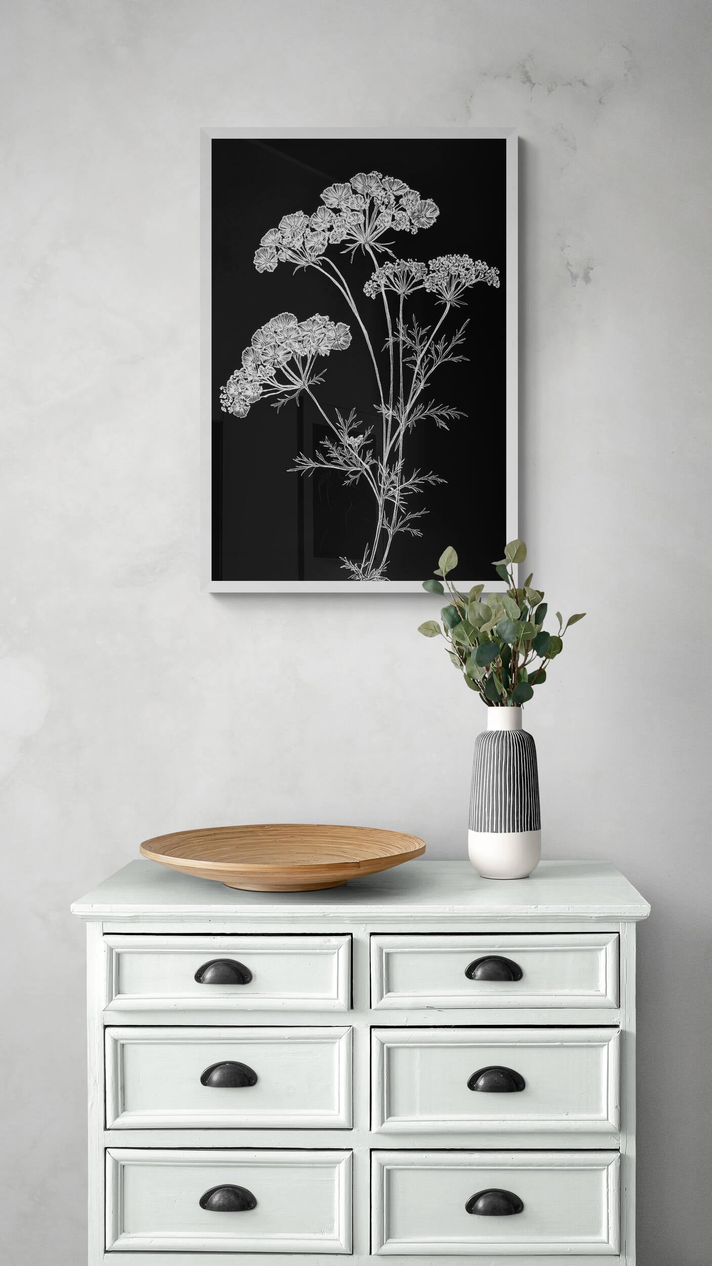 Botanical wall art - framed and unframed canvas options