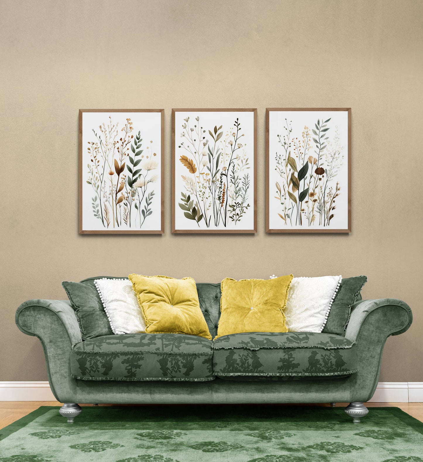 Botanical wall art - framed and unframed canvas options