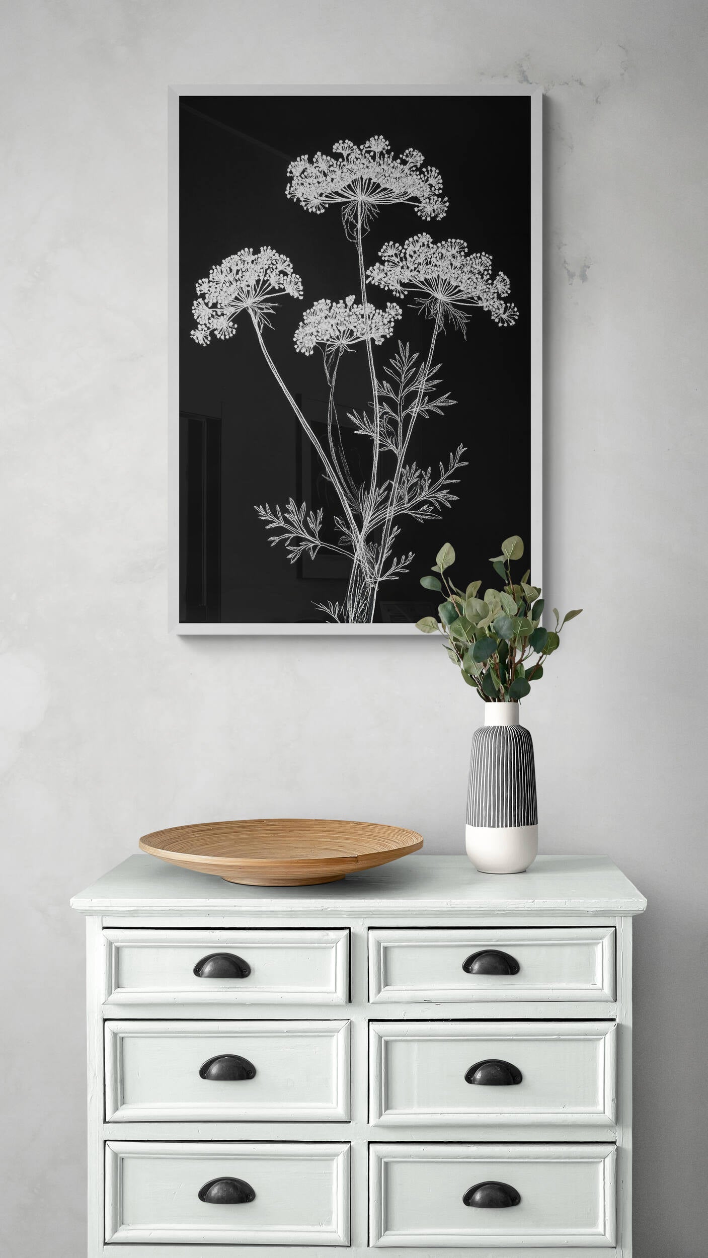 Botanical wall art - framed and unframed canvas options