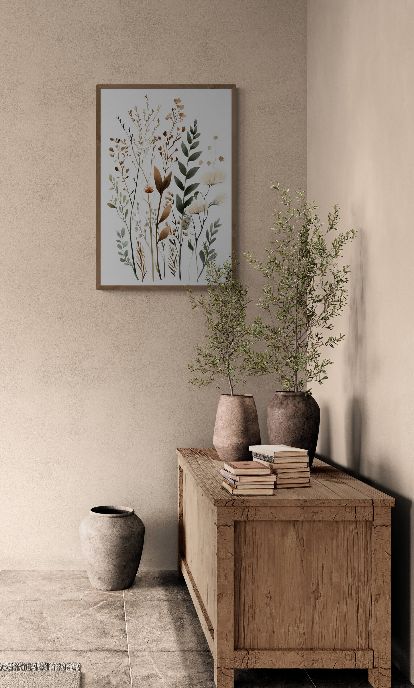 Botanical wall art - framed and unframed canvas