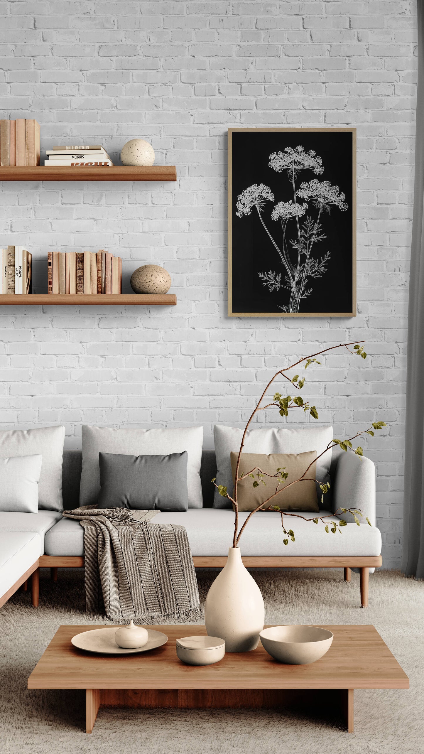 Botanical wall art - framed and unframed canvas options