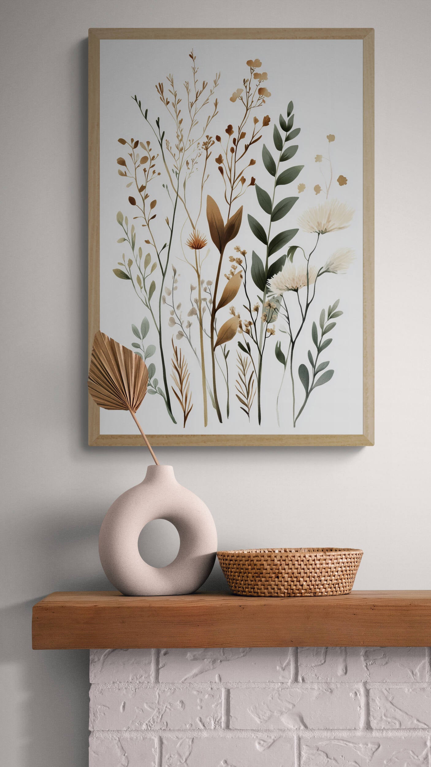Botanical wall art - framed and unframed canvas