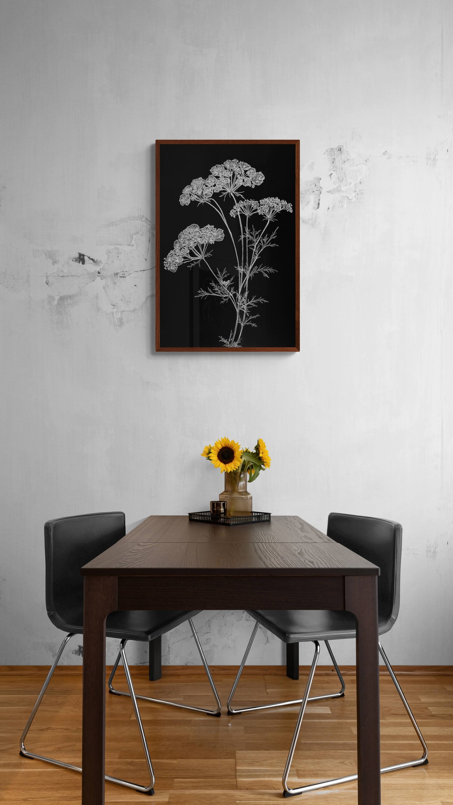 Botanical wall art - framed and unframed canvas options