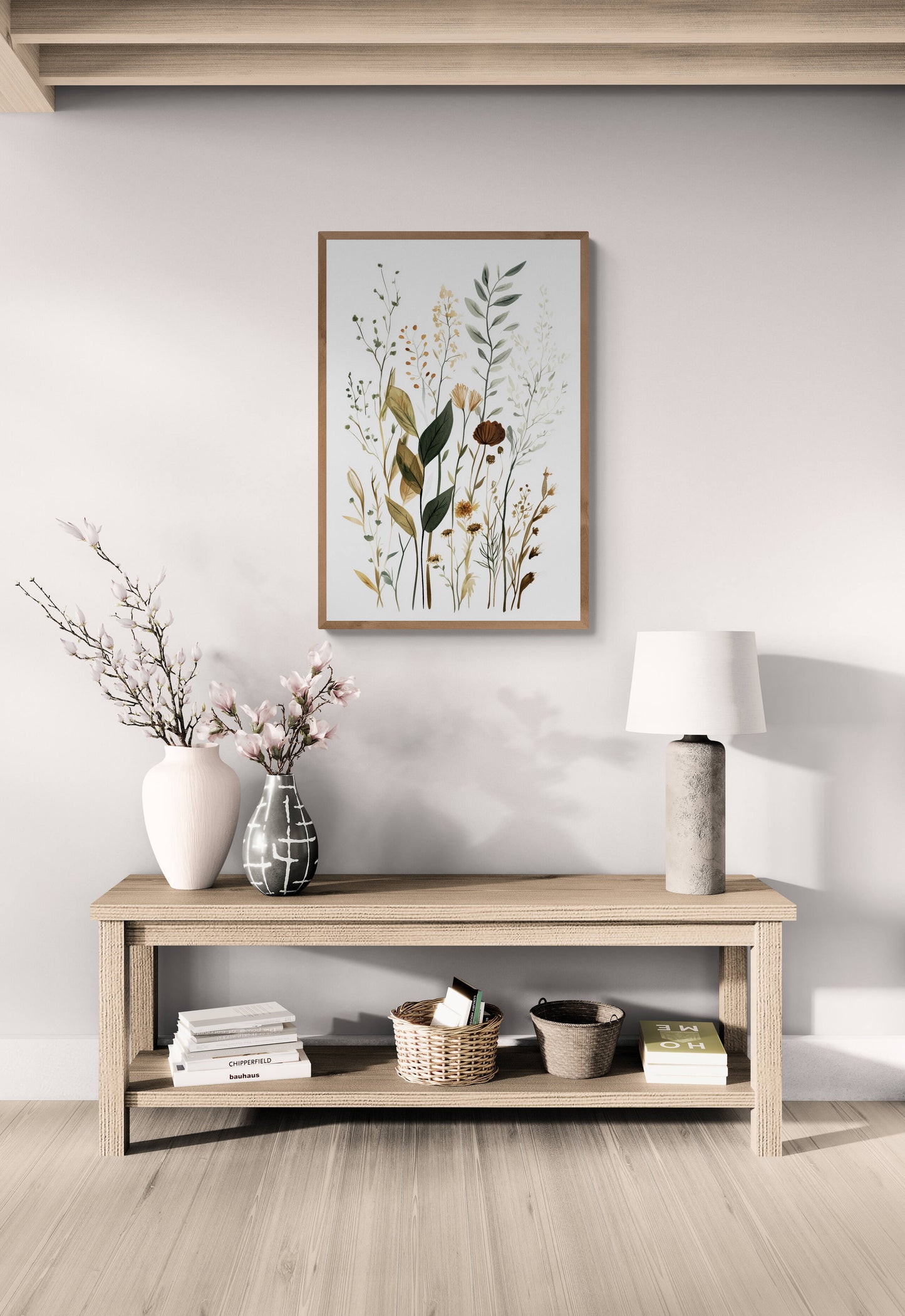 Botanical wall art - framed and unframed canvas