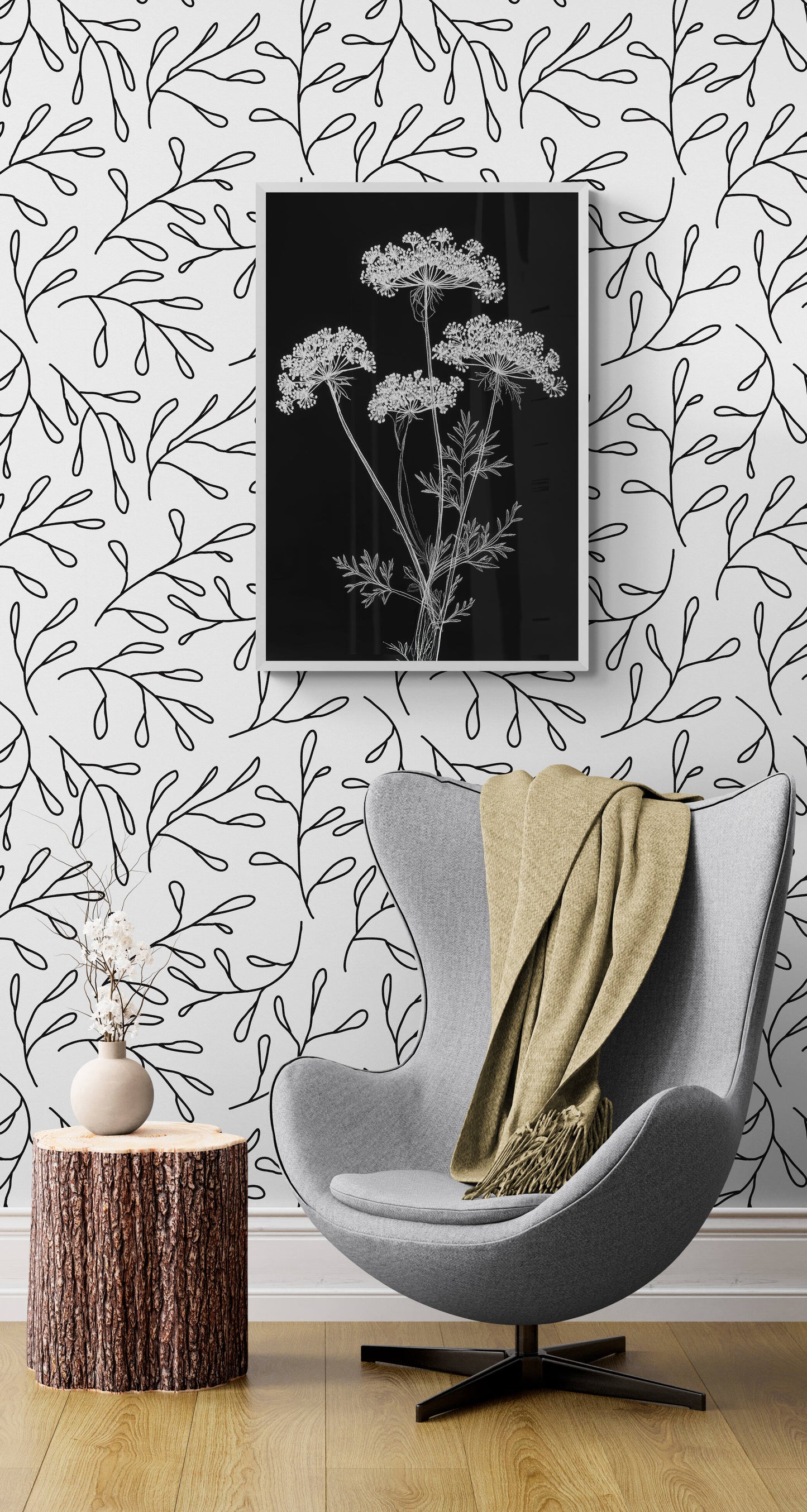 Botanical wall art - framed and unframed canvas options