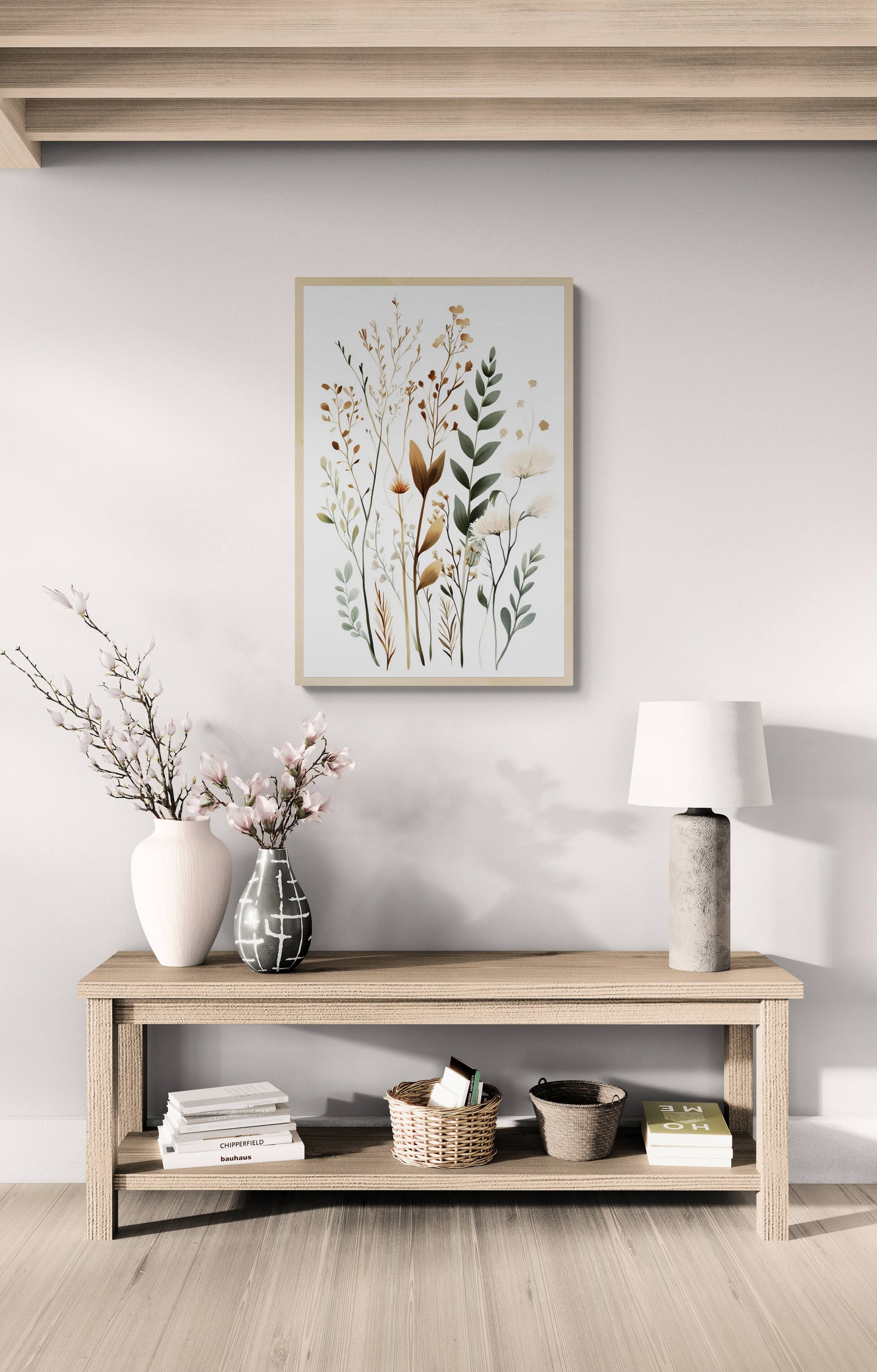 Botanical wall art - framed and unframed canvas