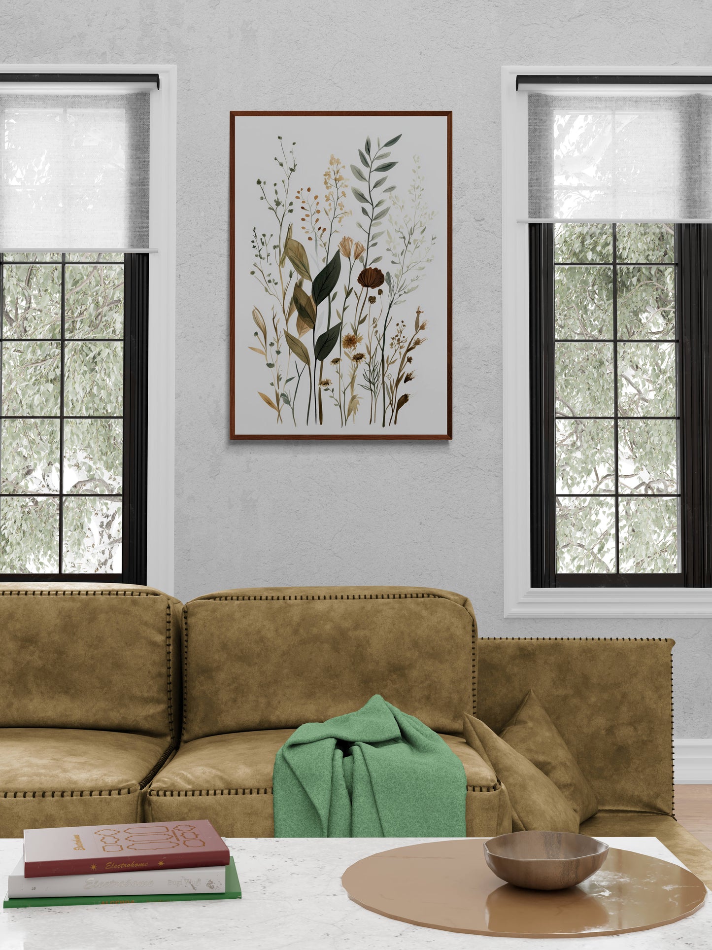 Botanical wall art - framed and unframed canvas
