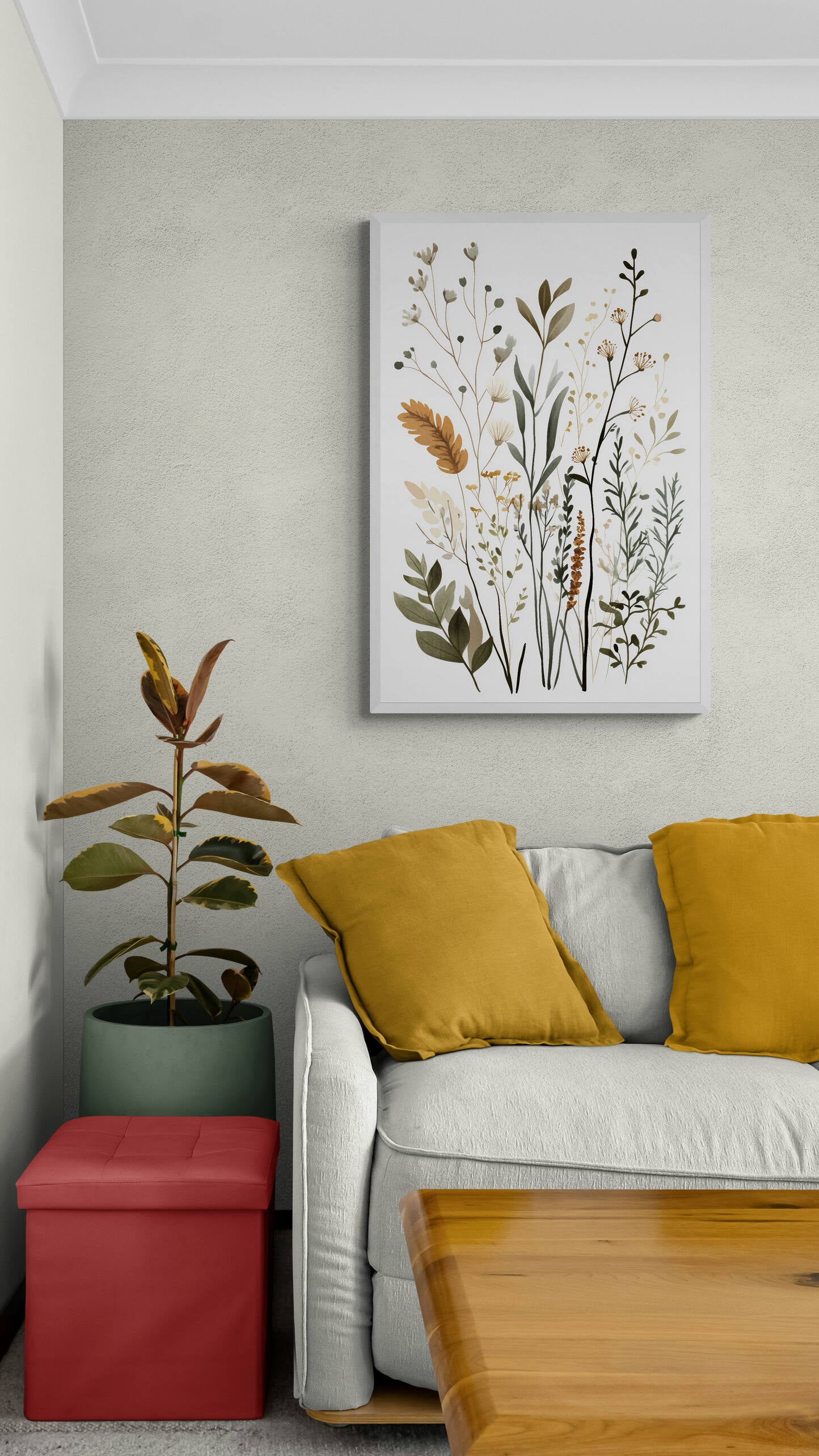 Botanical wall art - framed and unframed canvas options