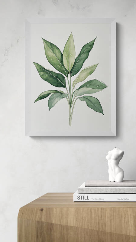 Botanical wall art - framed and unframed canvas options