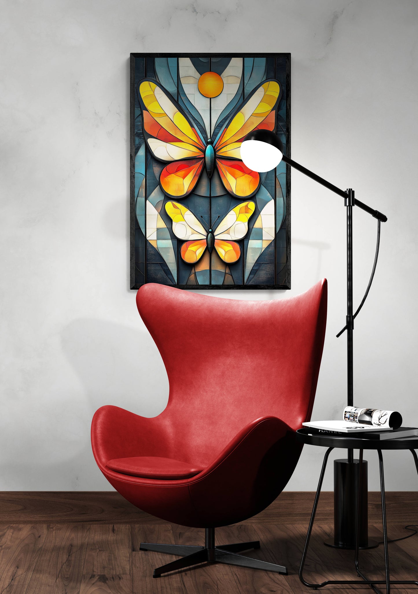 Abstract wall art - framed and unframed canvas