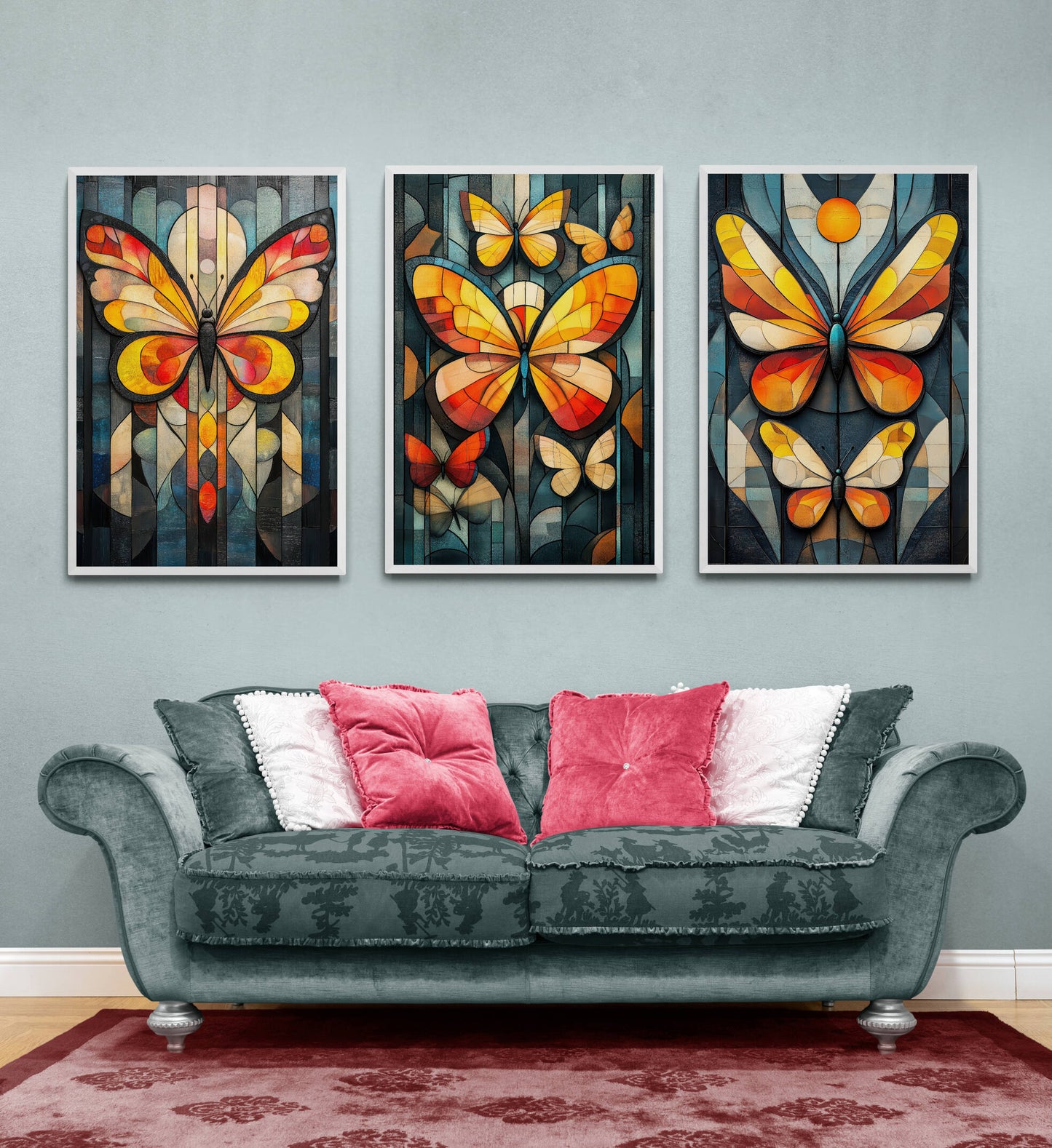 Abstract wall art - framed and unframed canvas