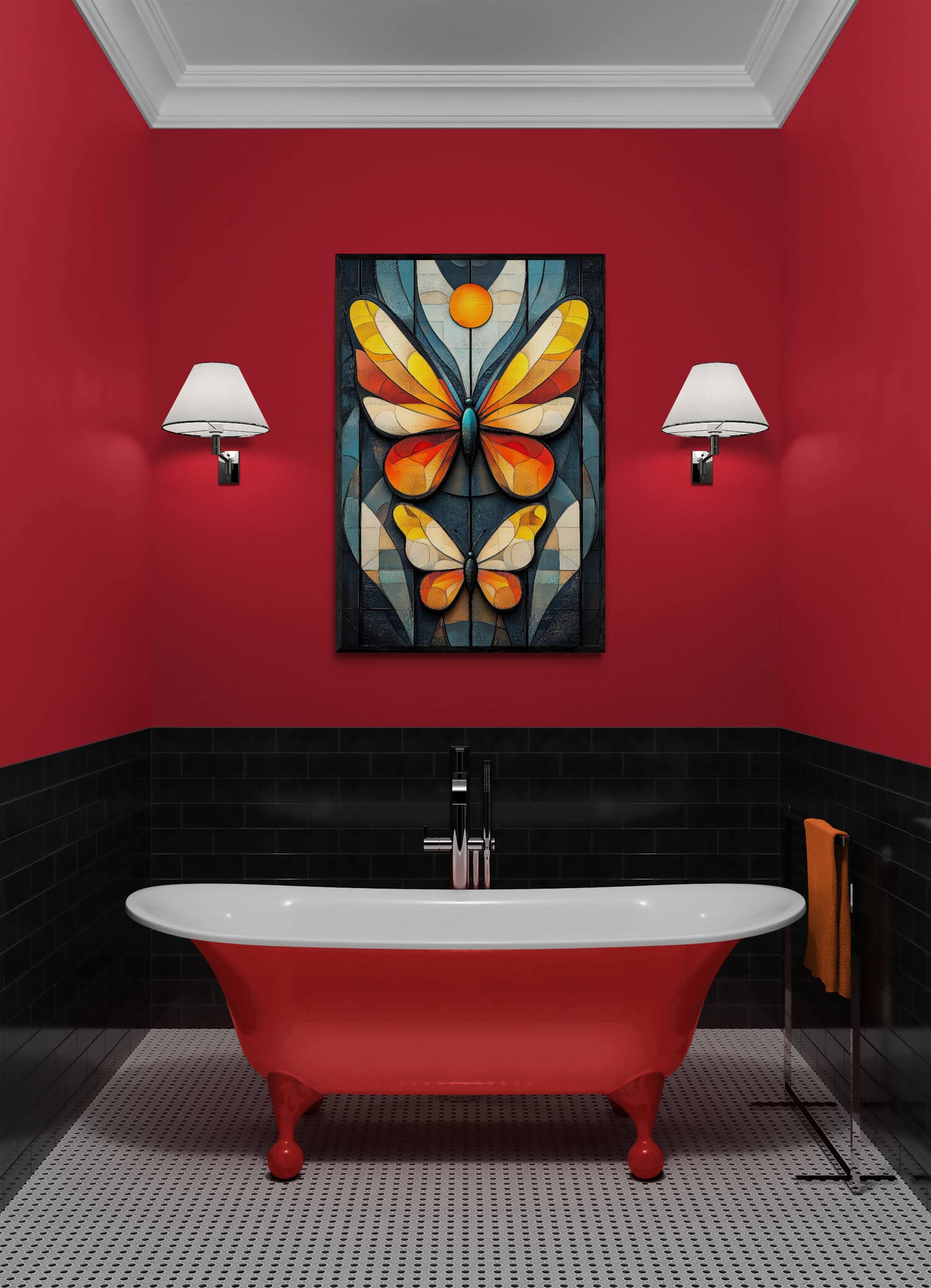 Abstract wall art - framed and unframed canvas