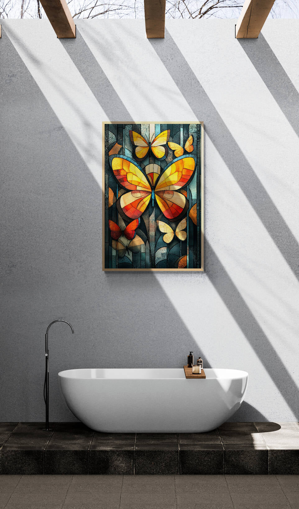 Abstract wall art - framed and unframed canvas