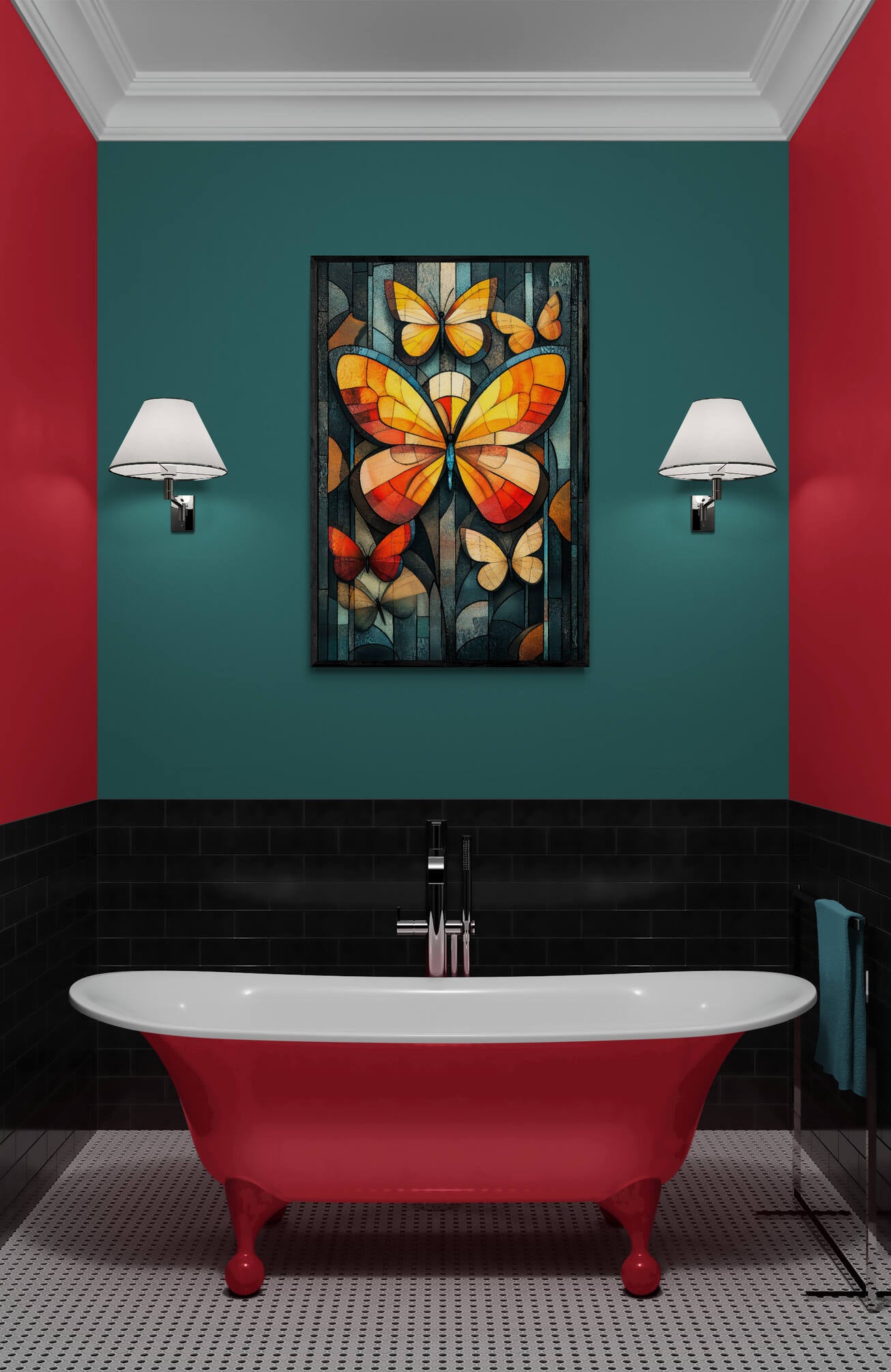 Abstract wall art - framed and unframed canvas