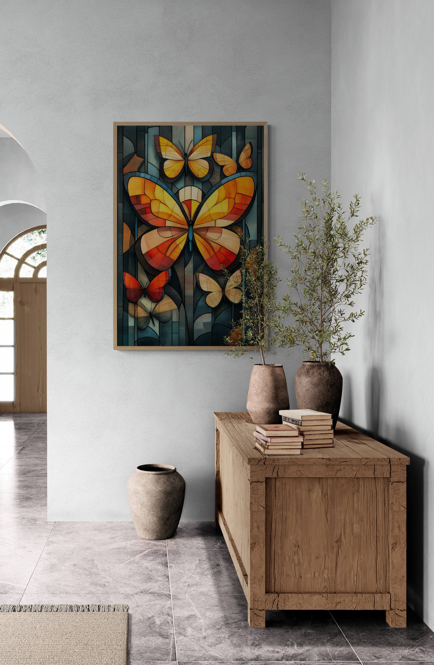 Abstract wall art - framed and unframed canvas