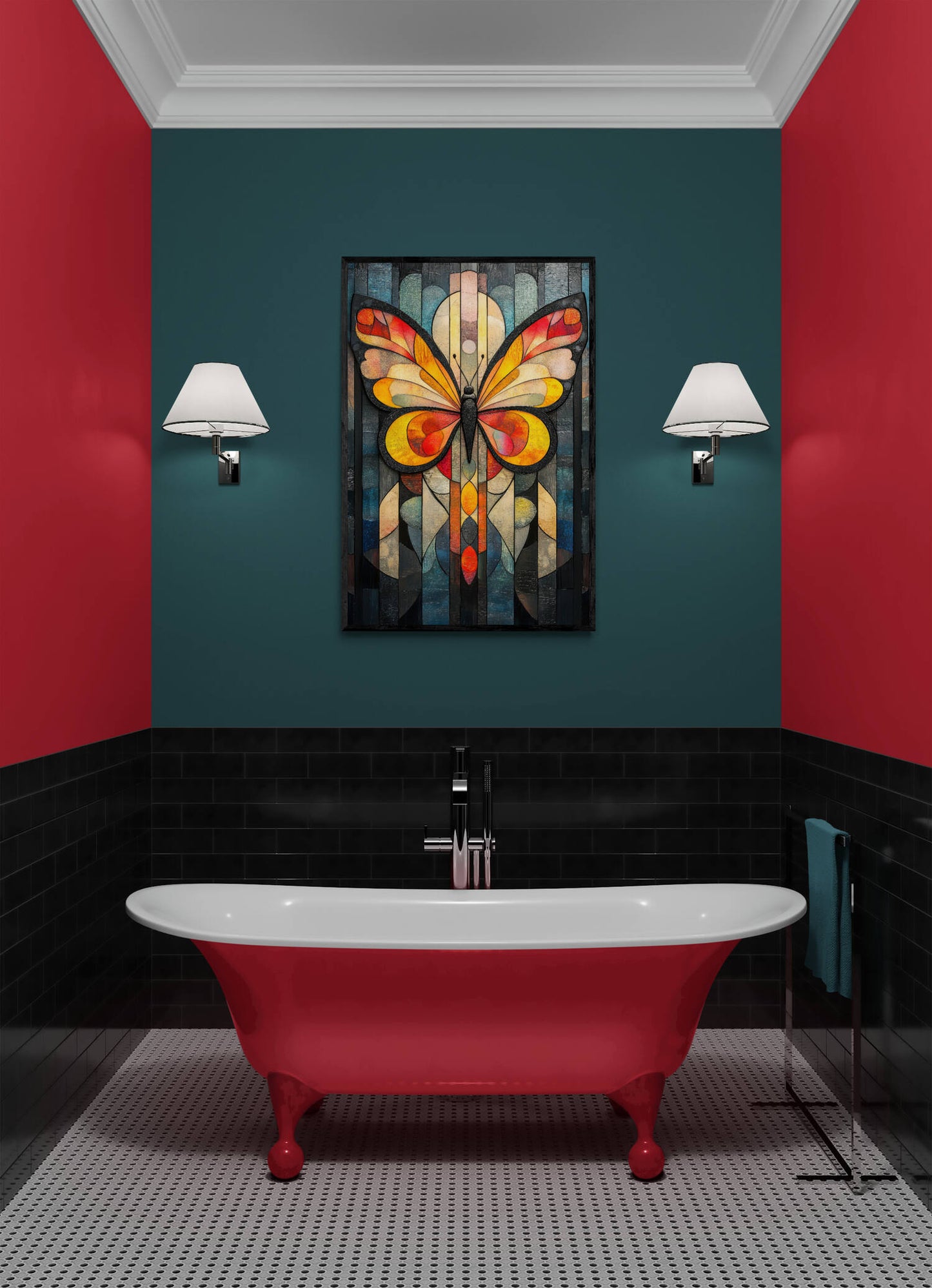 Abstract wall art - framed and unframed canvas