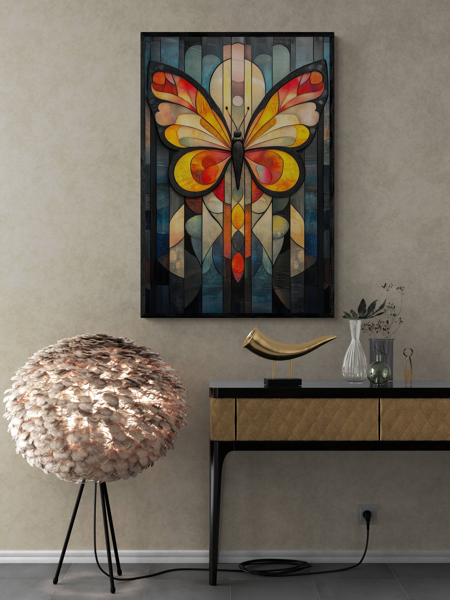 Abstract wall art - framed and unframed canvas