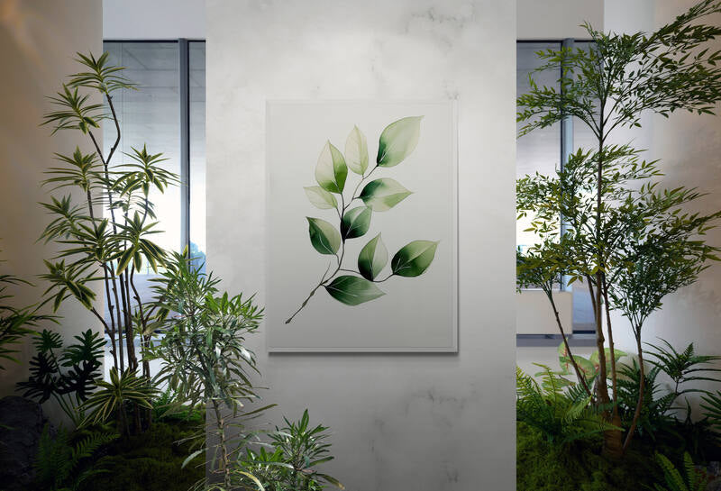 Botanical wall art - framed and unframed canvas options