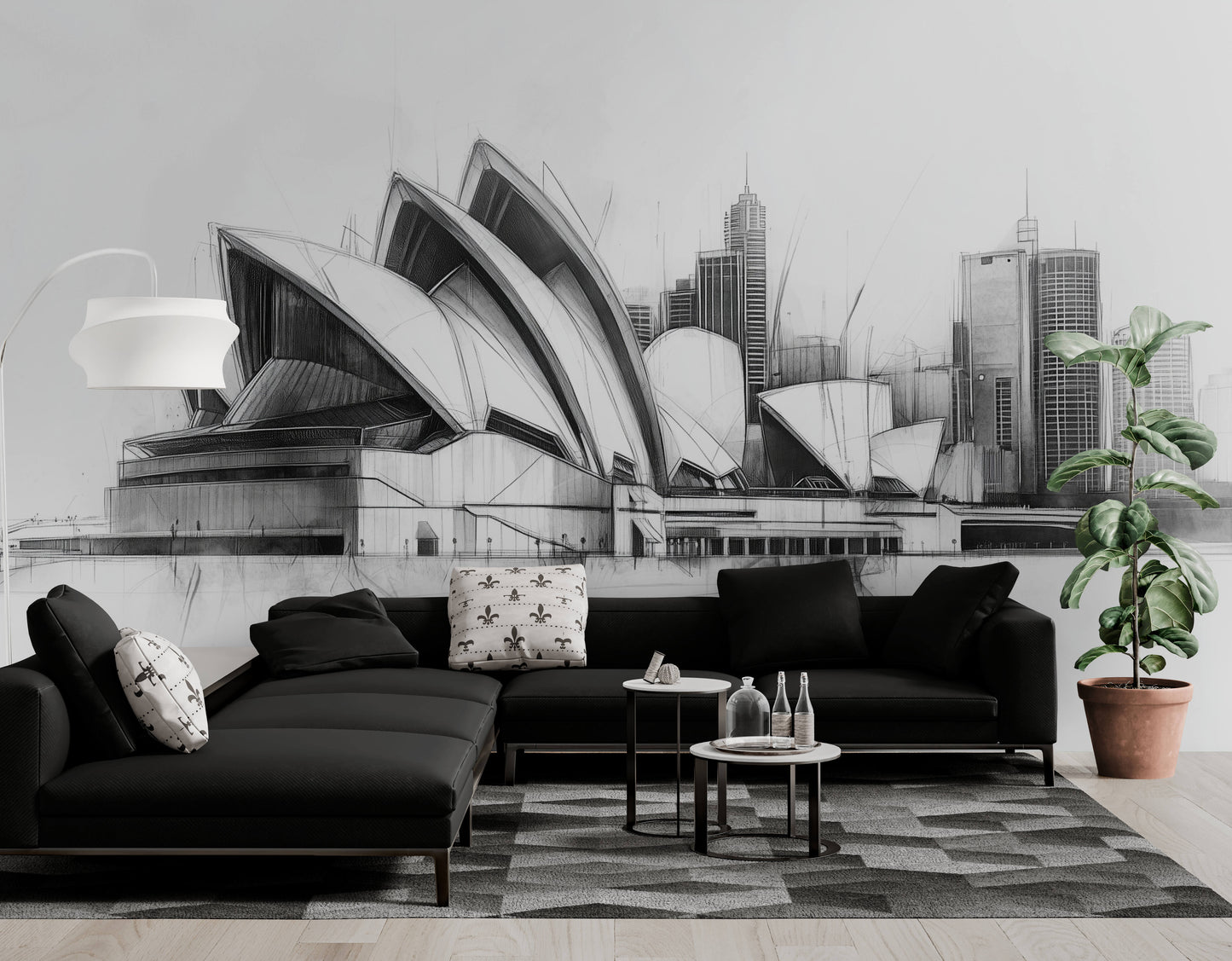 Cityscape Wallpaper - Peel and Stick Polyester