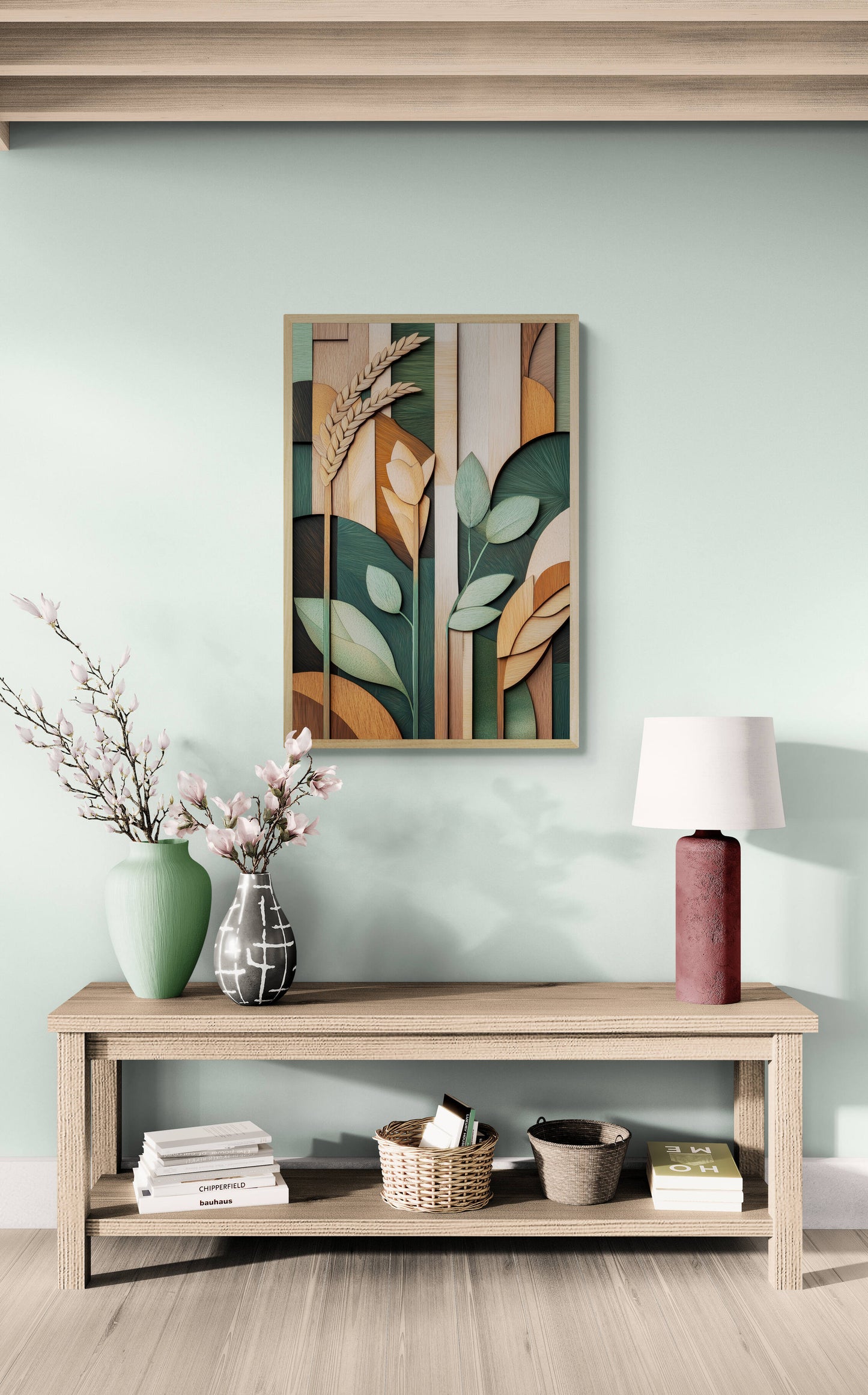 Floral canvas wall art - framed and unframed canvas