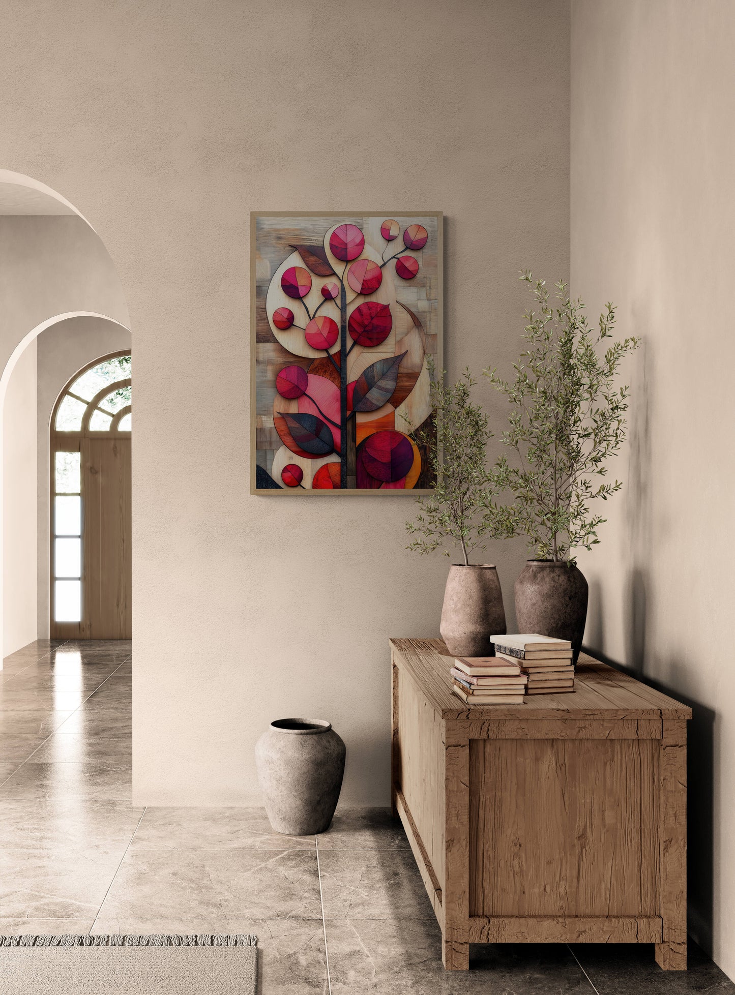 Floral canvas wall art - framed and unframed canvas