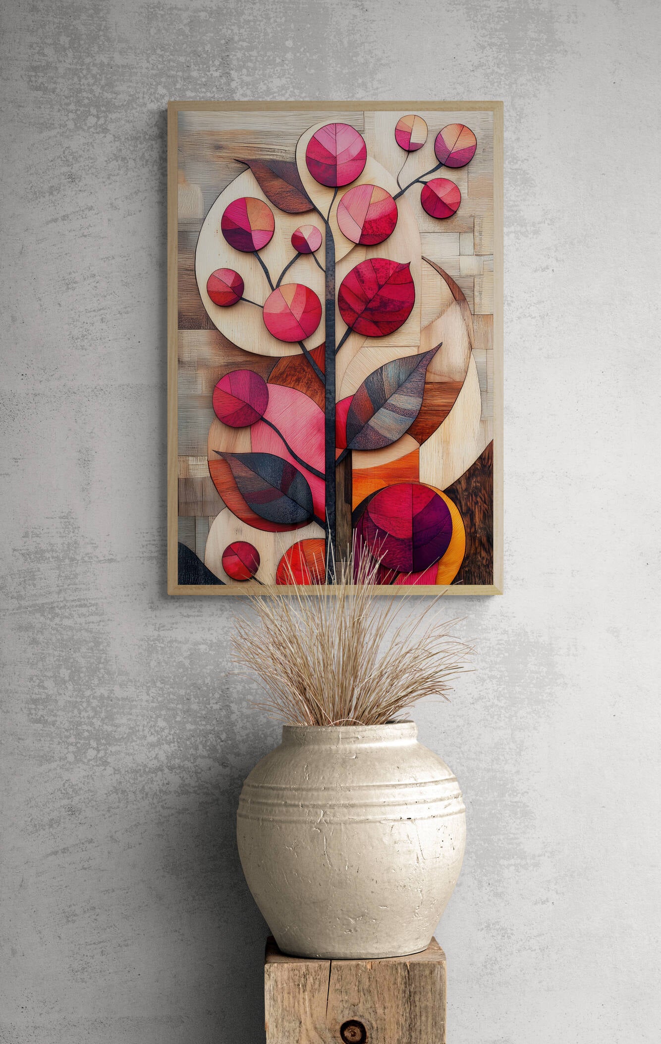 Floral canvas wall art - framed and unframed canvas