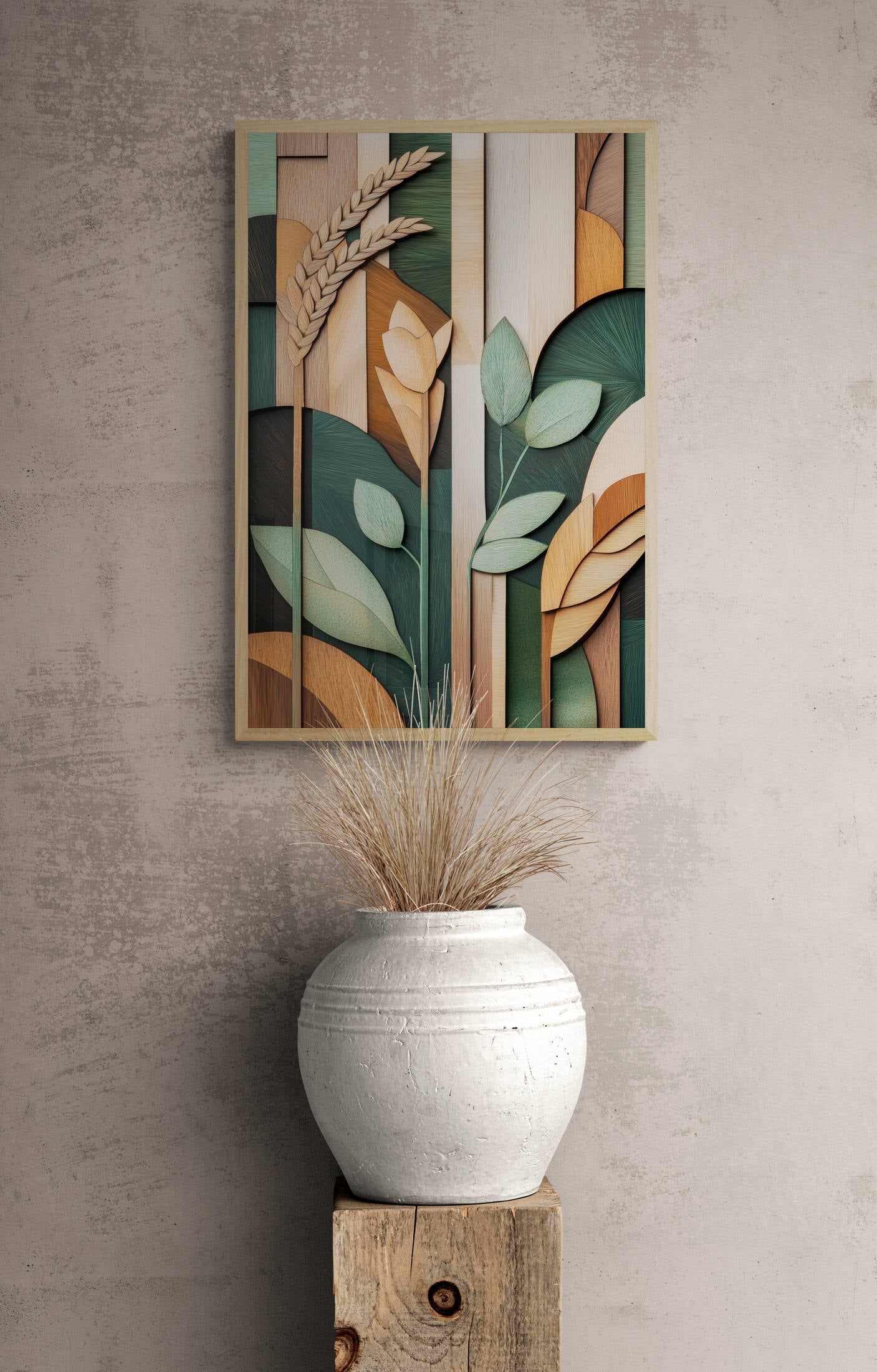 Floral canvas wall art - framed and unframed canvas
