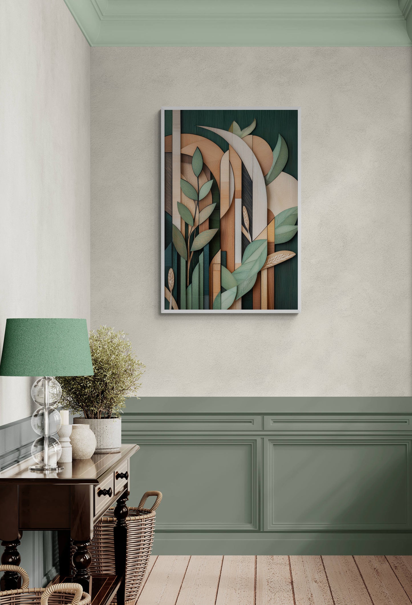 Floral canvas wall art - framed and unframed canvas
