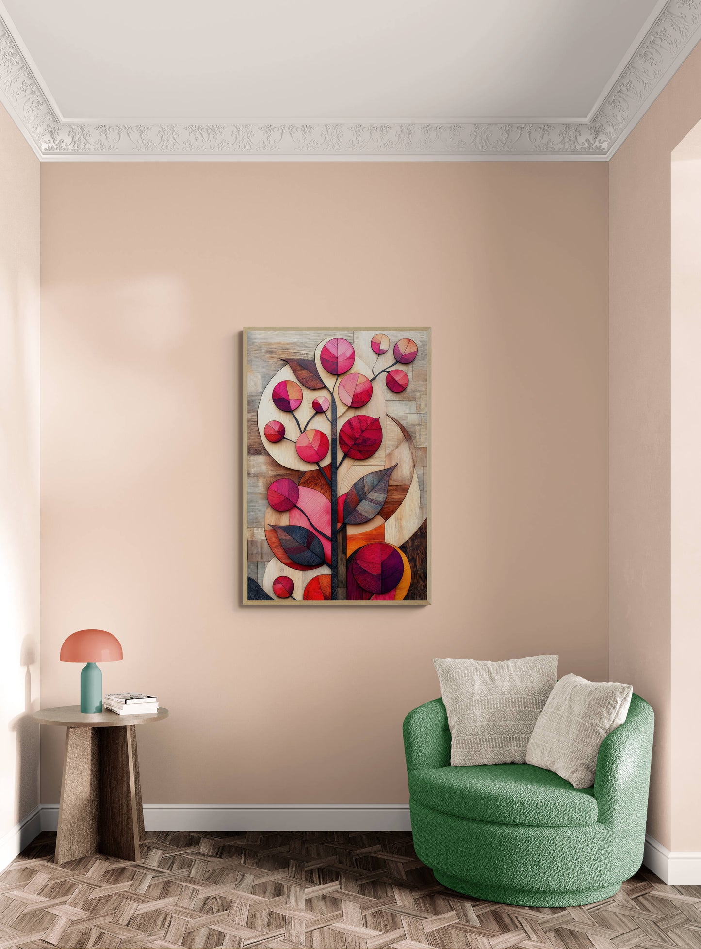 Floral canvas wall art - framed and unframed canvas