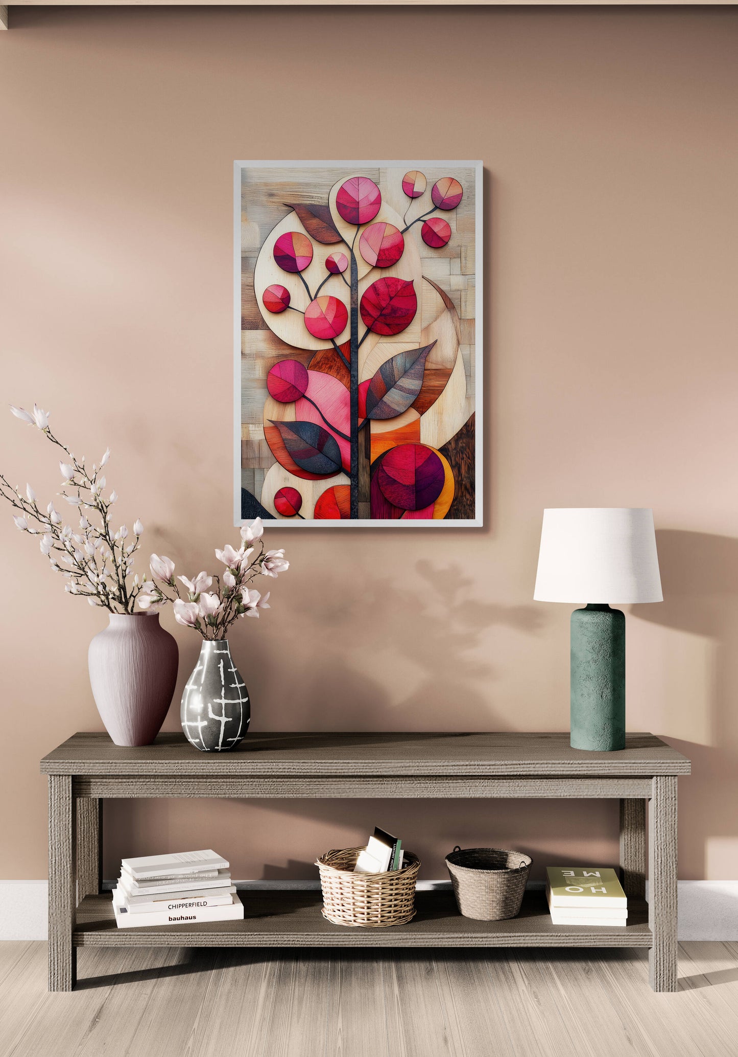 Floral canvas wall art - framed and unframed canvas