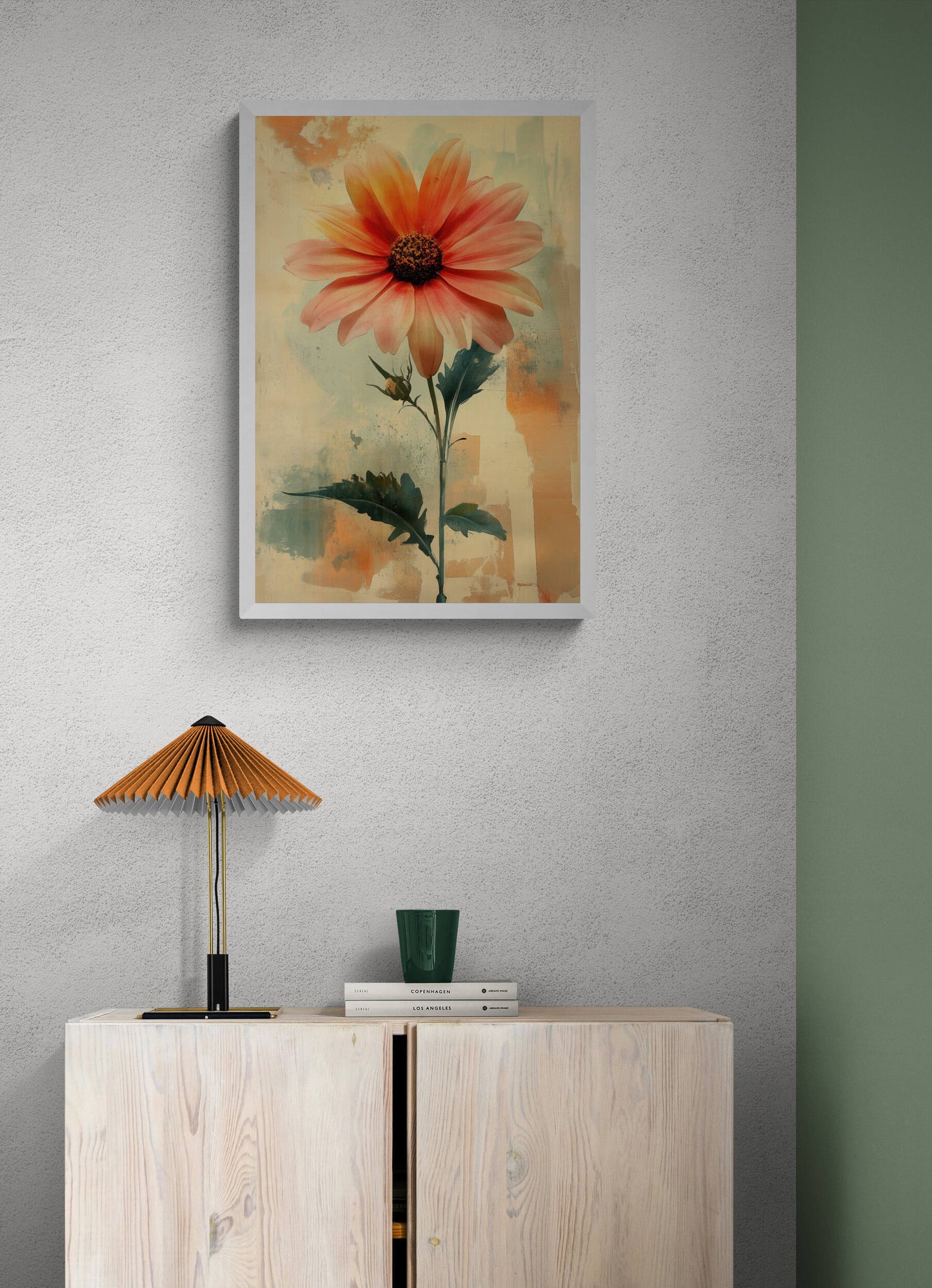 Floral canvas wall art - framed and unframed canvas