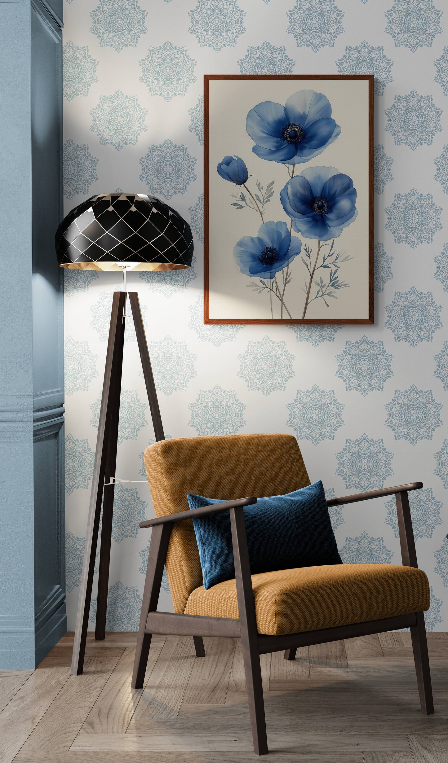 Floral canvas wall art - framed and unframed canvas