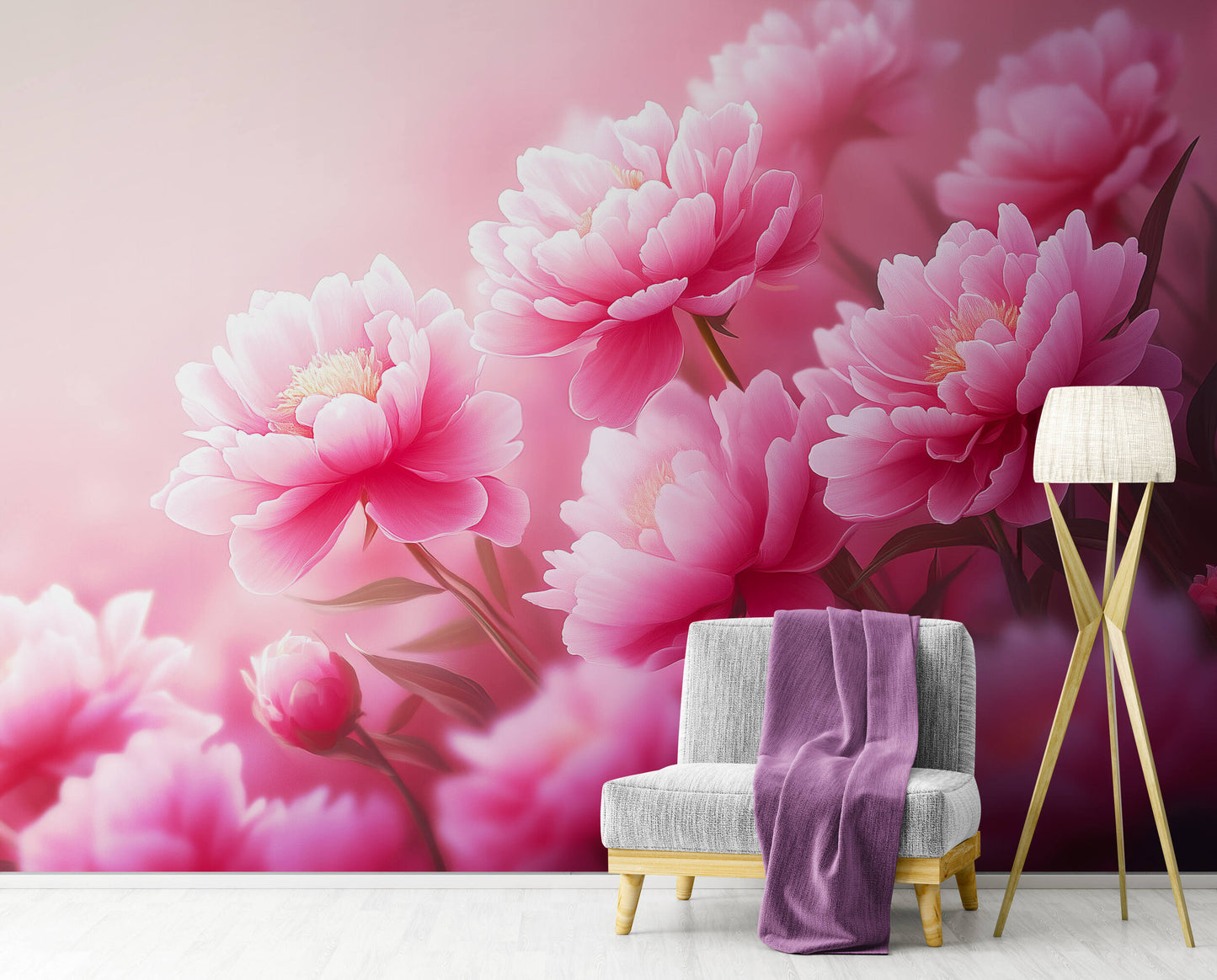 Floral Wall Mural - Design 6