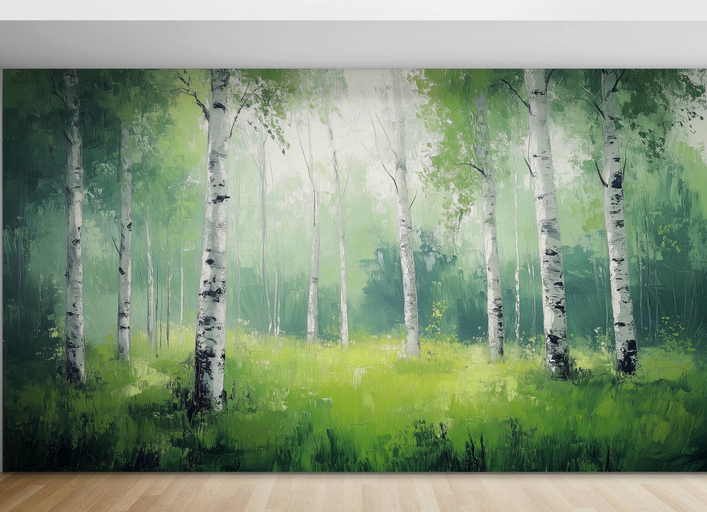 Birch Tree Wallpaper - Peel and Stick Polyester
