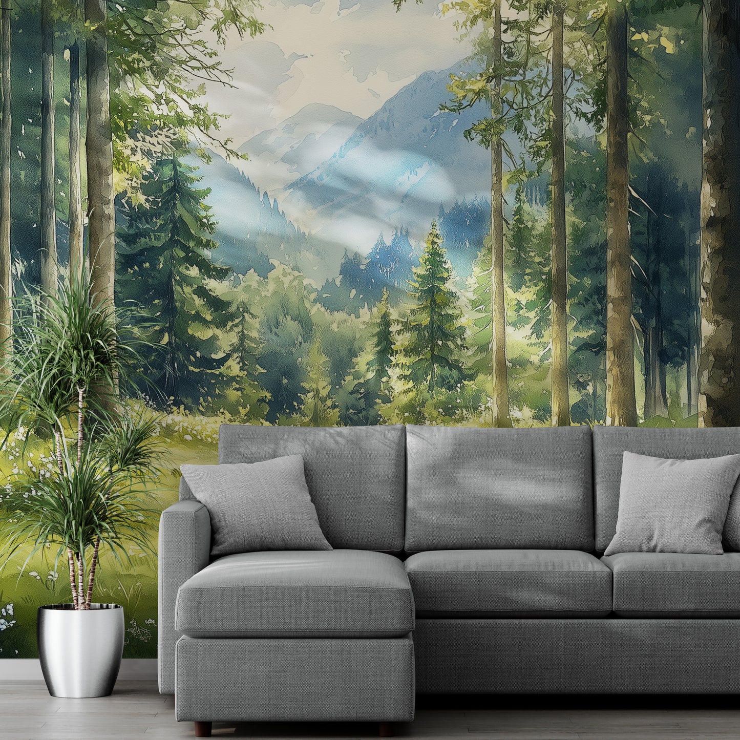 Forest Wallpaper - Peel and Stick Polyester