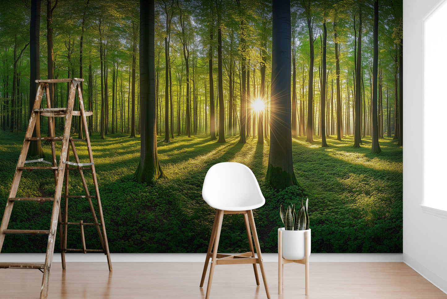 Forest Wallpaper - Peel and Stick Polyester